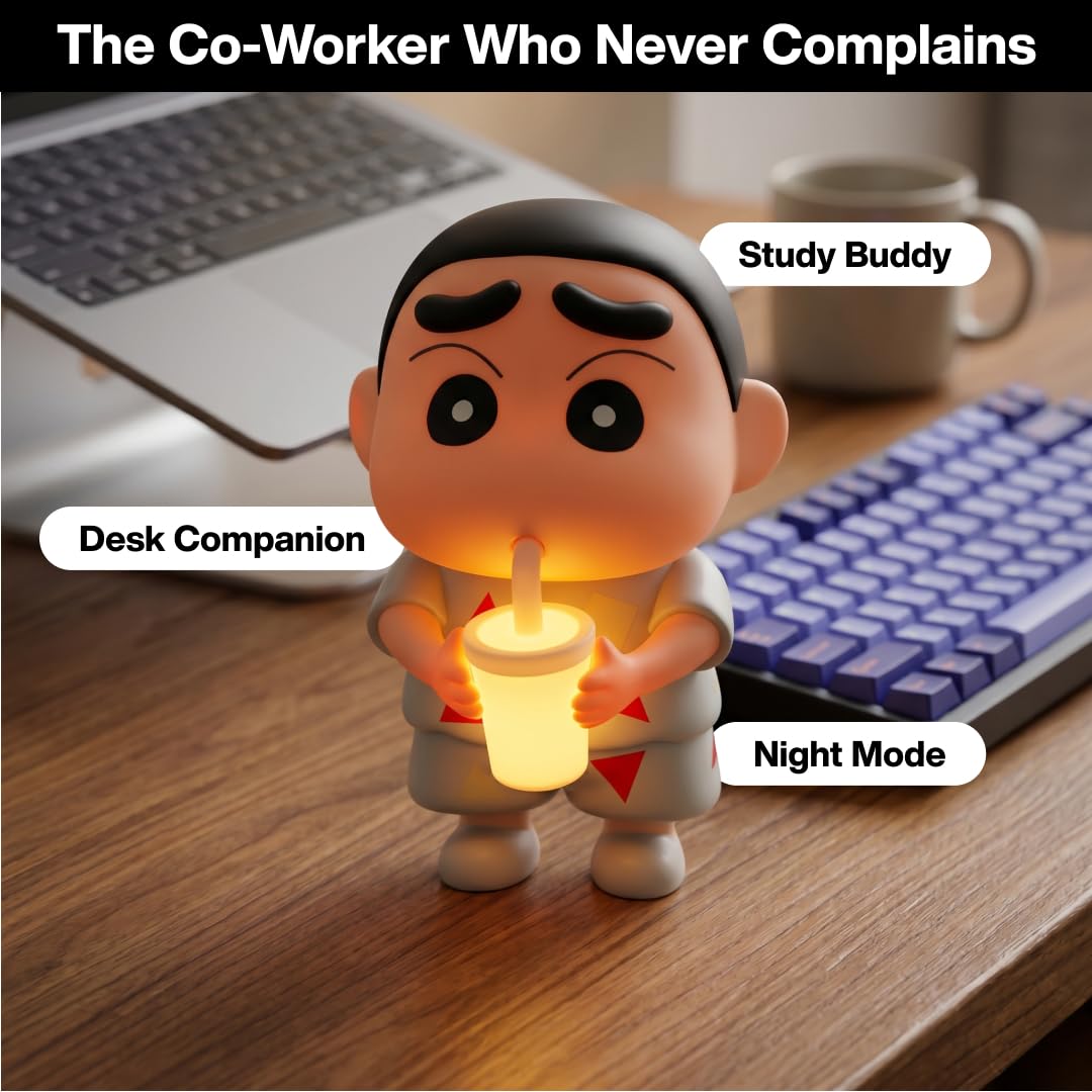 Crayon Shin-chan LED Night Light - Soft Glow Desk Decor