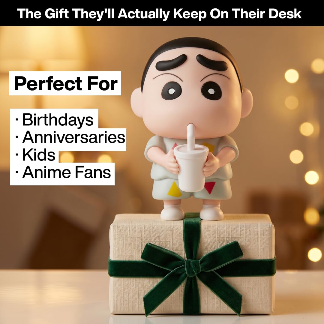 Crayon Shin-chan LED Night Light - Soft Glow Desk Decor