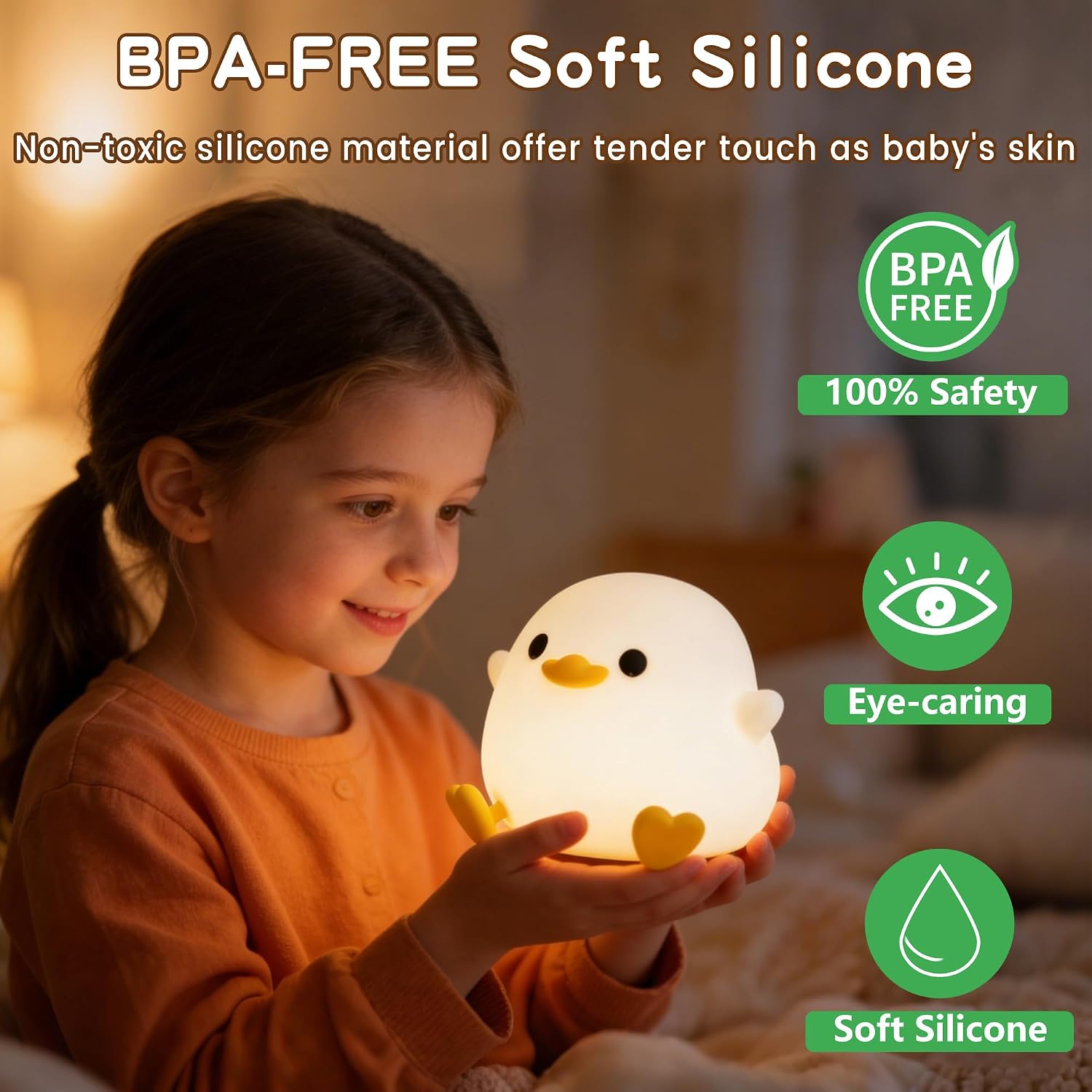 Squishy Duck LED Night Light
